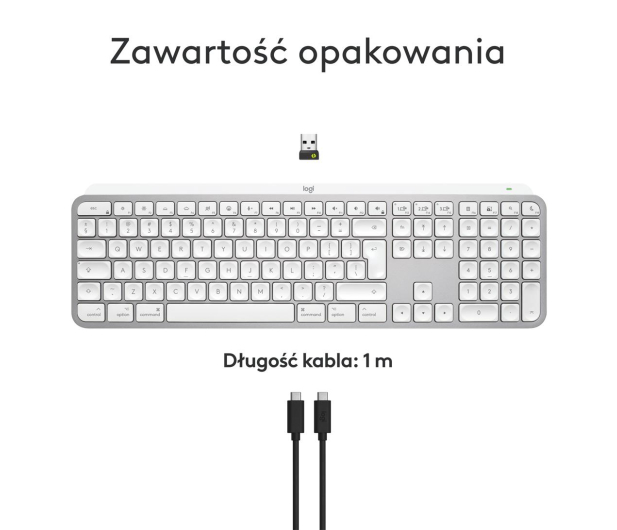Logitech MX Keys S for Mac Jasnoszary - 1261399 - zdjęcie 15